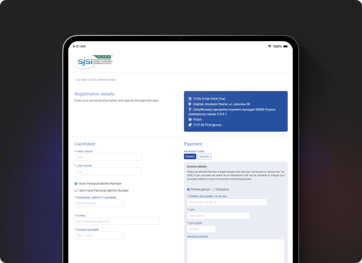 SJSI's Examination System