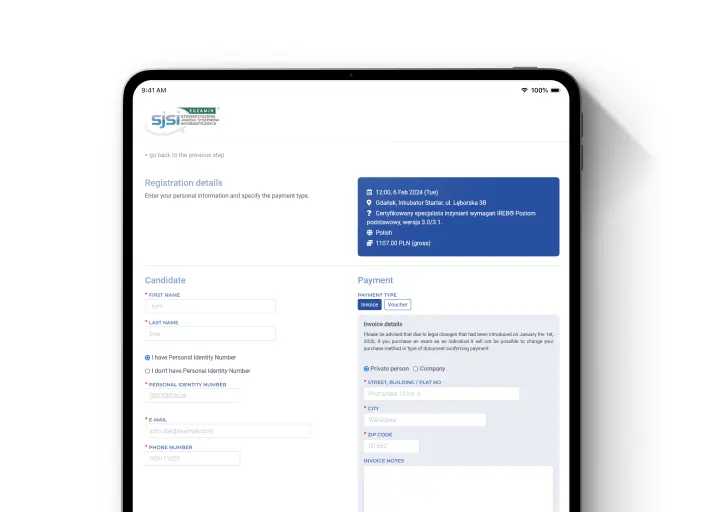 SJSI's Examination System