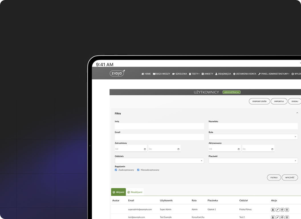 Ziaja's Custom Intranet Portal