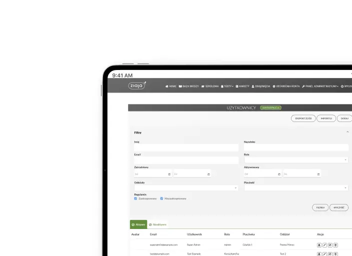 Ziaja's Custom Intranet Portal